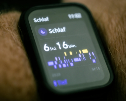 Biofeedback-Tracking für Schlafqualität